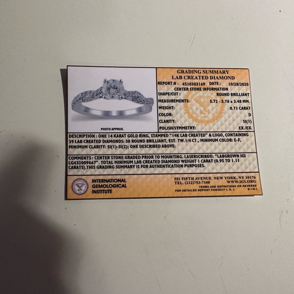 Diamond Engagement Ring from Kay’s Jewelers - Picture 2 of 2